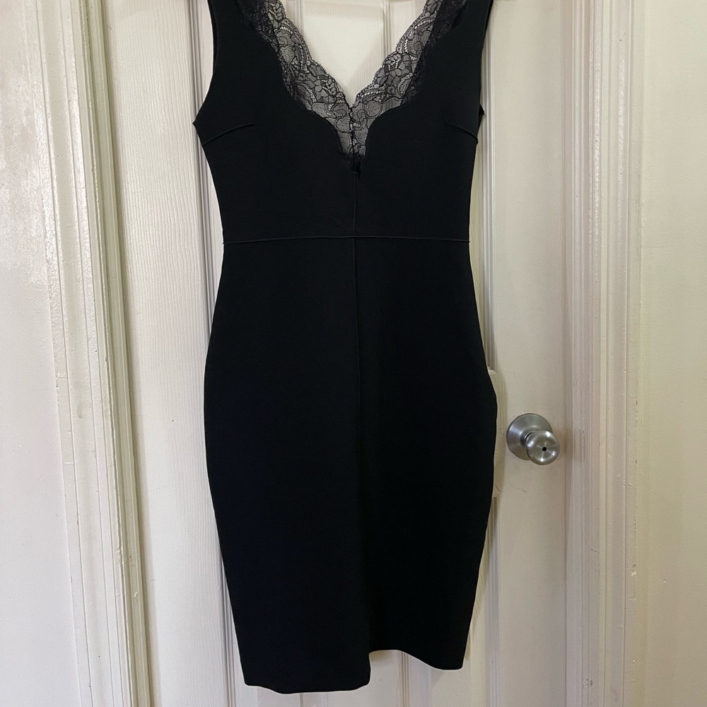 Zara MIDI black lace dress